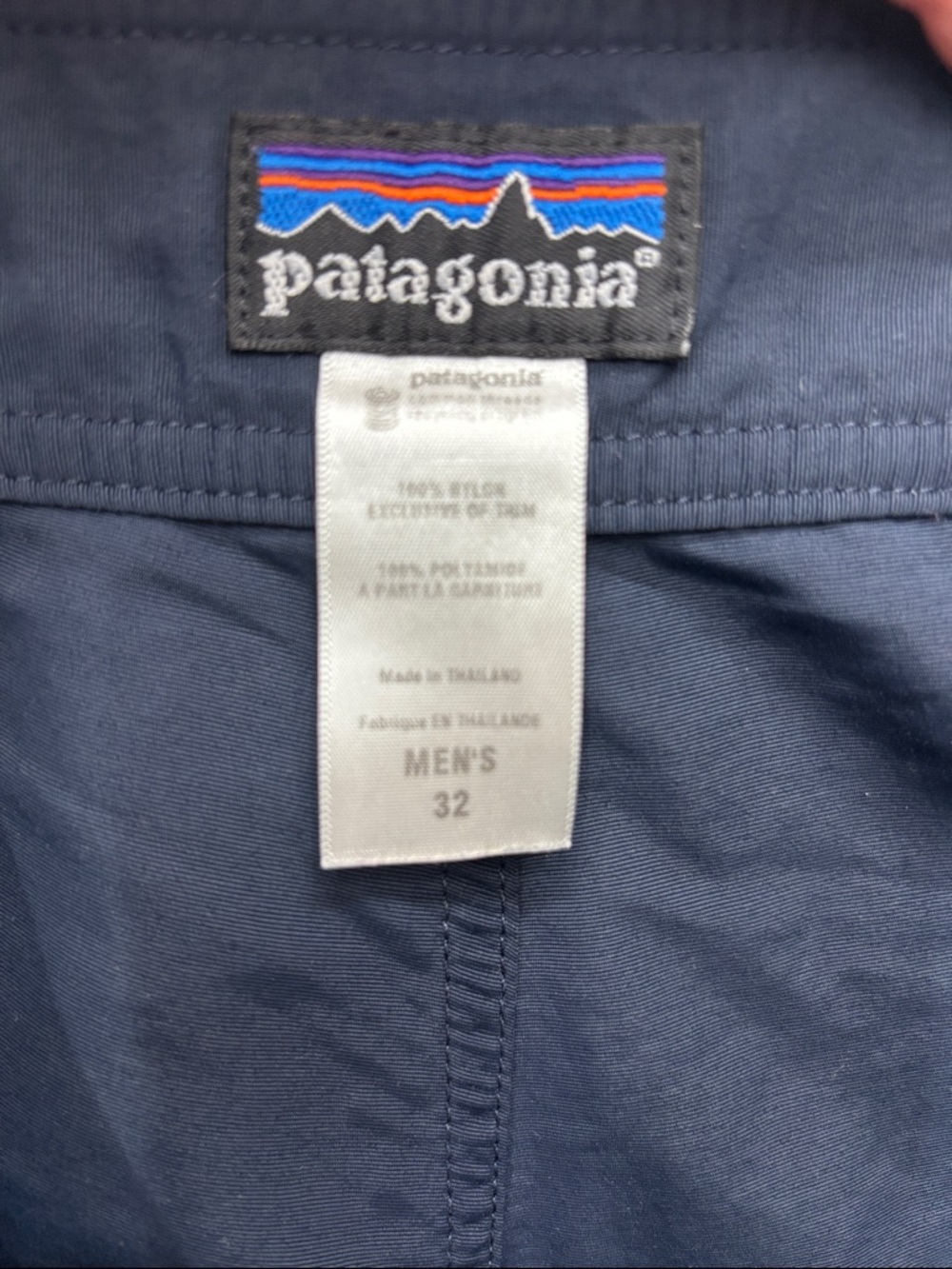 Patagonia | 32 Men's Navy Swim Trunks - Classic Drawstring Boardshorts - Picture 6 of 6